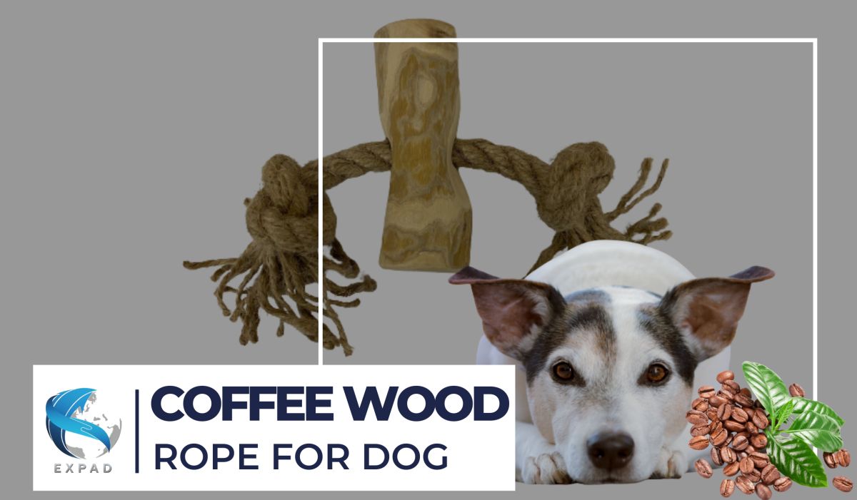 Coffee Wood Rope For Dog